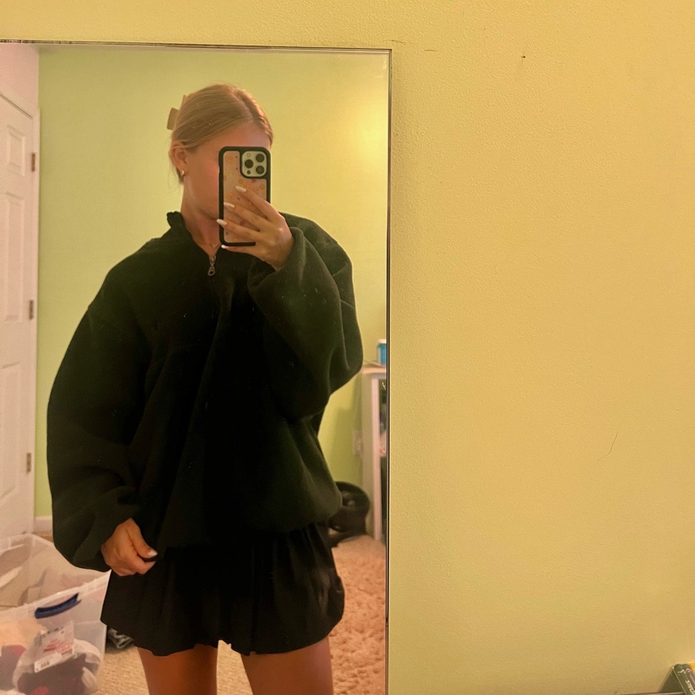 green champion quarter zip